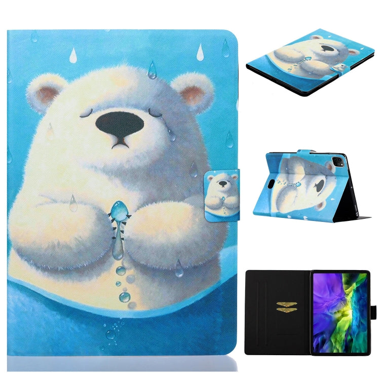 For iPad Pro 11 2024 Voltage Coloured Drawing Smart Leather Tablet Case(Polar Bear) - iPad Pro 11 2024 Cases by PMC Jewellery | Online Shopping South Africa | PMC Jewellery | Buy Now Pay Later Mobicred