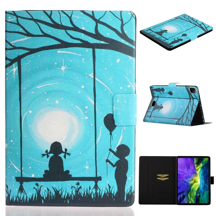 For iPad Pro 11 2024 Voltage Coloured Drawing Smart Leather Tablet Case(Lovers) - iPad Pro 11 2024 Cases by PMC TechLife | Online Shopping South Africa | PMC TechLife | Buy Now Pay Later Mobicred
