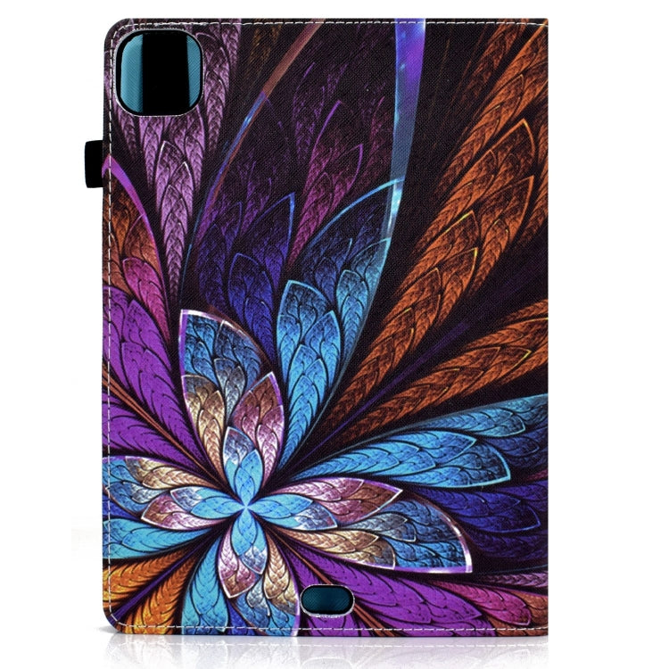 For iPad Pro 11 2024 Painted Elastic Band Smart Leather Tablet Case(Colorful Flower) - iPad Pro 11 2024 Cases by PMC Jewellery | Online Shopping South Africa | PMC Jewellery | Buy Now Pay Later Mobicred