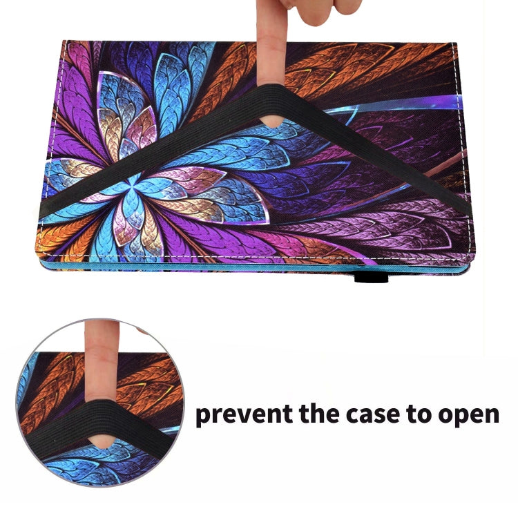 For iPad Pro 11 2024 Painted Elastic Band Smart Leather Tablet Case(Colorful Flower) - iPad Pro 11 2024 Cases by PMC Jewellery | Online Shopping South Africa | PMC Jewellery | Buy Now Pay Later Mobicred