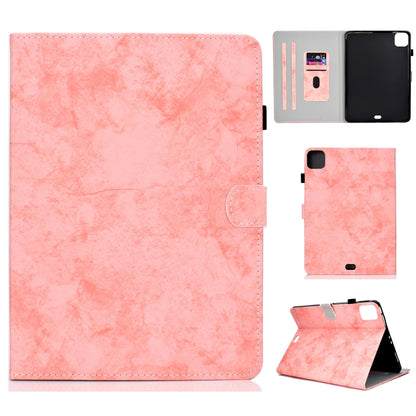 For iPad Pro 11 2024 Marble Style Cloth Texture Smart Leather Tablet Case(Pink) - iPad Pro 11 2024 Cases by PMC Jewellery | Online Shopping South Africa | PMC Jewellery | Buy Now Pay Later Mobicred