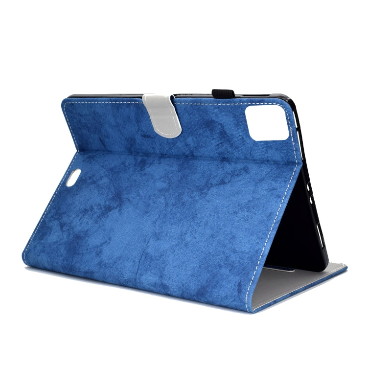 For iPad Pro 11 2024 Marble Style Cloth Texture Smart Leather Tablet Case(Blue) - iPad Pro 11 2024 Cases by PMC Jewellery | Online Shopping South Africa | PMC Jewellery | Buy Now Pay Later Mobicred