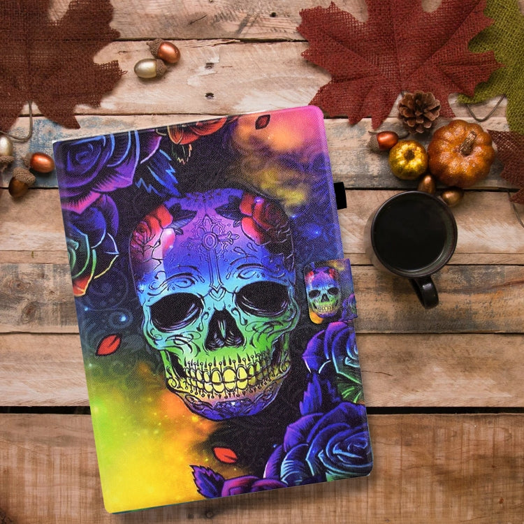 For iPad Pro 11 2024 Colored Drawing Smart Leather Tablet Case(Skull) - iPad Pro 11 2024 Cases by PMC Jewellery | Online Shopping South Africa | PMC Jewellery | Buy Now Pay Later Mobicred