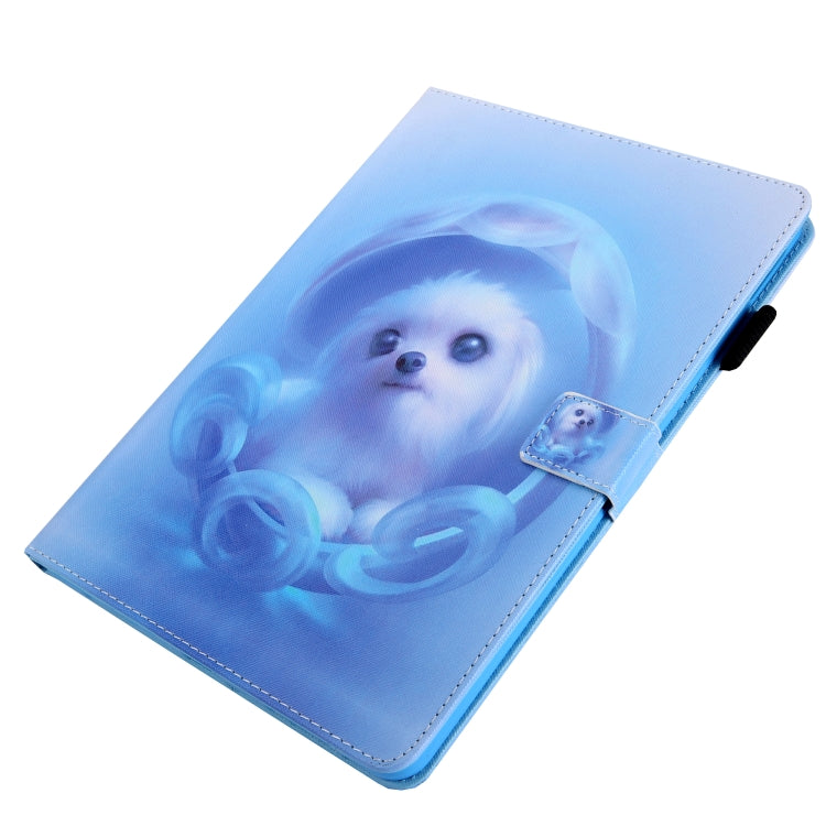 For iPad Pro 11 2024 Colored Drawing Leather Smart Tablet Case(Blue Dog) - iPad Pro 11 2024 Cases by PMC Jewellery | Online Shopping South Africa | PMC Jewellery | Buy Now Pay Later Mobicred