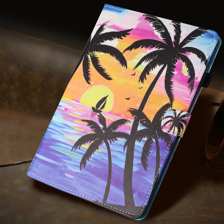 For iPad Pro 11 2024 Painted Litchi Leather Sewing Smart Tablet Case(Coconut Tree) - iPad Pro 11 2024 Cases by PMC Jewellery | Online Shopping South Africa | PMC Jewellery | Buy Now Pay Later Mobicred