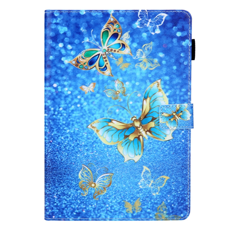 For iPad Pro 11 2024 Colored Drawing Leather Smart Tablet Case(Golden Butterfly) - iPad Pro 11 2024 Cases by PMC Jewellery | Online Shopping South Africa | PMC Jewellery | Buy Now Pay Later Mobicred