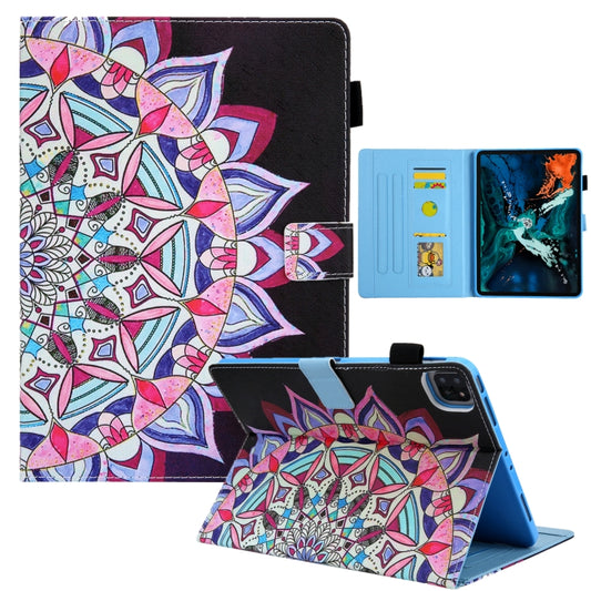 For iPad Pro 11 2024 Colored Drawing Leather Smart Tablet Case(National Flower) - iPad Pro 11 2024 Cases by PMC Jewellery | Online Shopping South Africa | PMC Jewellery | Buy Now Pay Later Mobicred