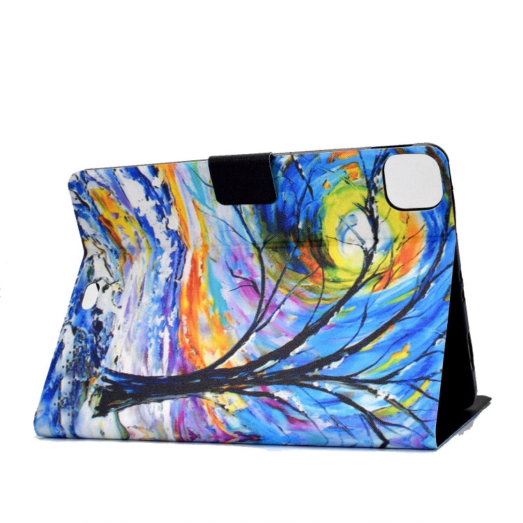 For iPad Pro 11 2024 Voltage Colored Drawing Smart Leather Tablet Case(Watercolor Tree) - iPad Pro 11 2024 Cases by PMC Jewellery | Online Shopping South Africa | PMC Jewellery | Buy Now Pay Later Mobicred