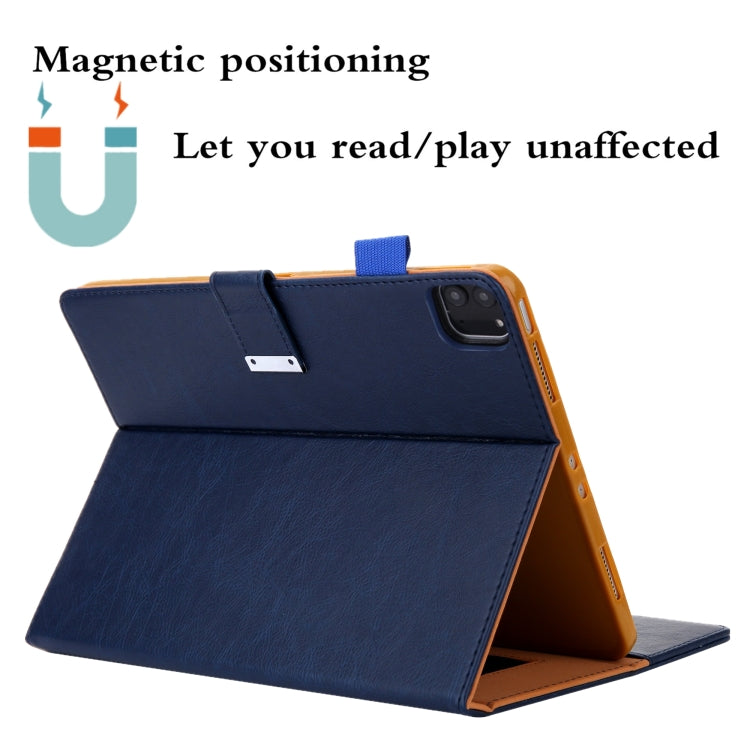 For iPad Pro 11 2024 Business Style Horizontal Flip Leather Smart Tablet Case with Holder(Blue) - iPad Pro 11 2024 Cases by PMC TechLife | Online Shopping South Africa | PMC TechLife | Buy Now Pay Later Mobicred