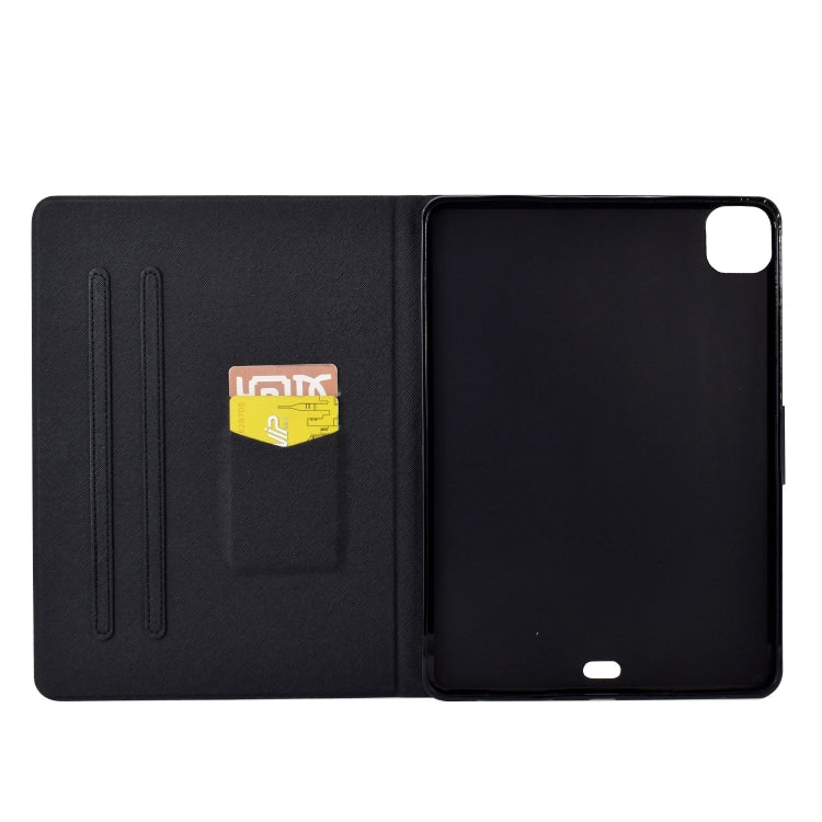 For iPad Pro 11 2024 Voltage Colored Drawing Smart Leather Tablet Case(Lazy Cat) - iPad Pro 11 2024 Cases by PMC Jewellery | Online Shopping South Africa | PMC Jewellery | Buy Now Pay Later Mobicred