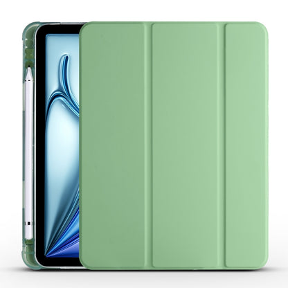 For iPad Air 11 2024 3-fold TPU Leather Smart Tablet Case with Pen Slot(Matcha Green) - iPad Air 11 2024 Cases by PMC Jewellery | Online Shopping South Africa | PMC Jewellery | Buy Now Pay Later Mobicred