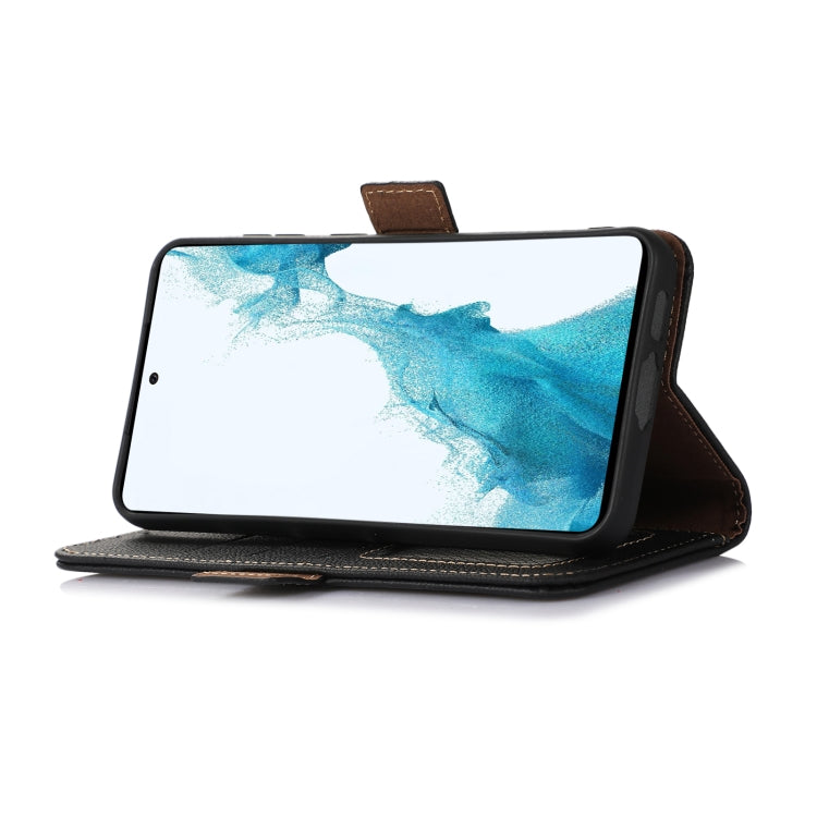 For iPhone 16 Plus Side-Magnetic TJ Genuine Leather RFID Phone Case(Black) - free shipping - PMC TechLife - Order now!