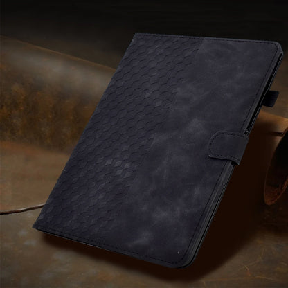 For iPad Pro 11 2024 Rhombus Embossed Leather Tablet Case(Black) - iPad Pro 11 2024 Cases by PMC Jewellery | Online Shopping South Africa | PMC Jewellery | Buy Now Pay Later Mobicred