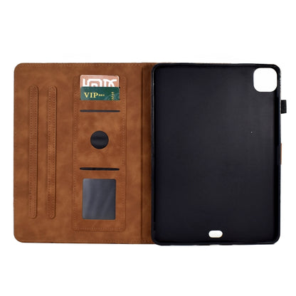 For iPad Pro 11 2024 Fortune Tree Embossed Leather Smart Tablet Case(Brown) - iPad Pro 11 2024 Cases by PMC Jewellery | Online Shopping South Africa | PMC Jewellery | Buy Now Pay Later Mobicred