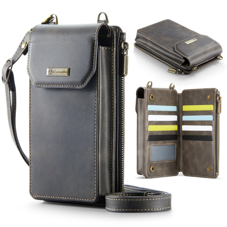 CaseMe Me40 Vertical Multifunctional Shoulder Crossbody Phone Bag(Coffee) - free shipping - PMC Jewellery - Order now!