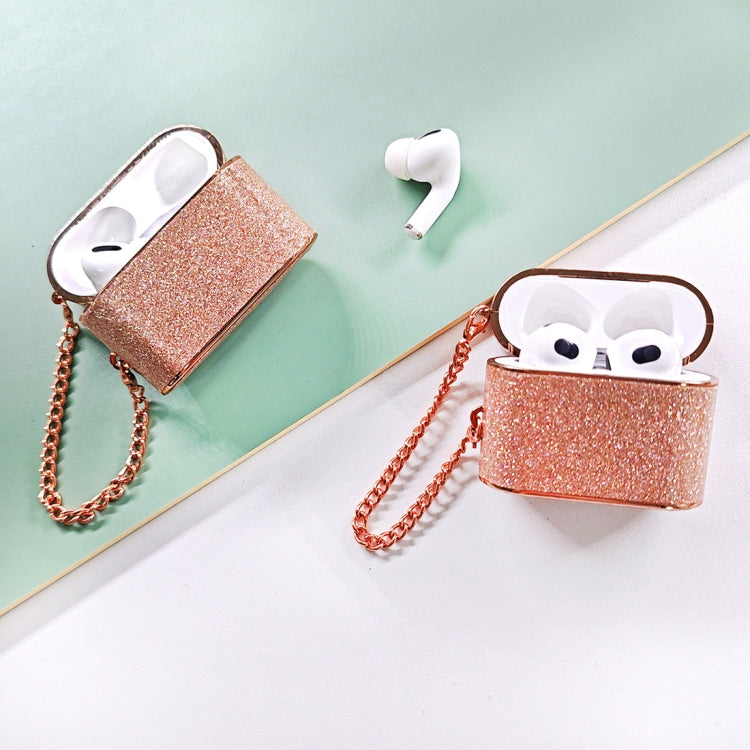 For AirPods Pro Cylindrical Glitter Leather Texture Bluetooth Earphone Protective Case(Silver) - For AirPods Pro by PMC Jewellery | Online Shopping South Africa | PMC Jewellery | Buy Now Pay Later Mobicred