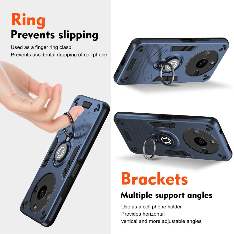 For Realme Narzo 60 5G Ring Holder Phone Case(Royal Blue) - Realme Cases by PMC Jewellery | Online Shopping South Africa | PMC Jewellery | Buy Now Pay Later Mobicred