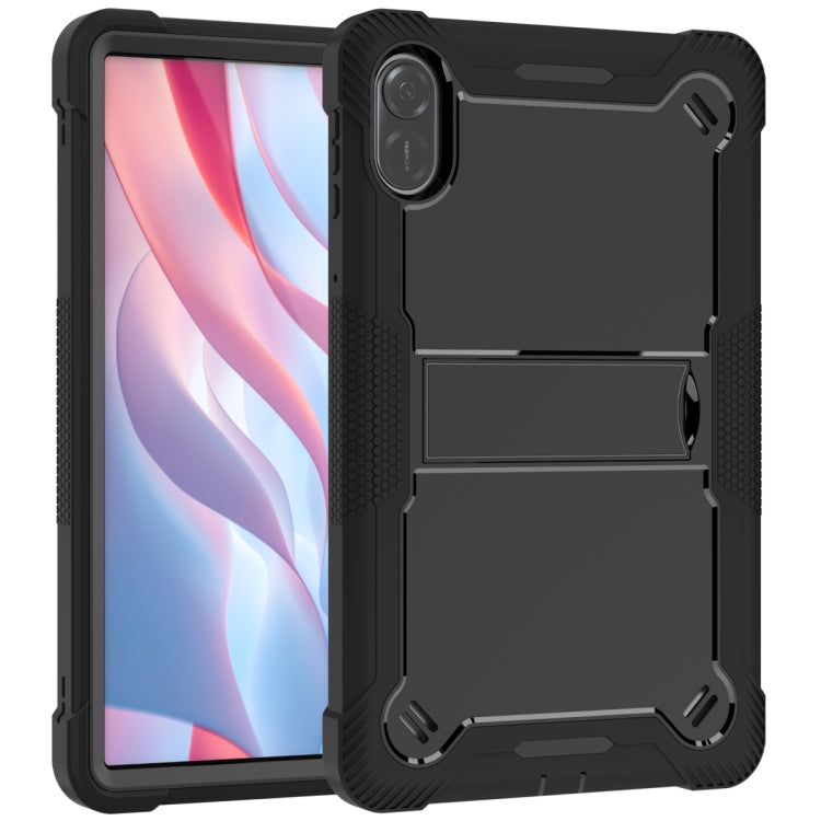For Honor Pad X9 / X8 Pro Shockproof Silicone Hybrid PC Tablet Case with Holder(Black) - Honor by PMC TechLife | Online Shopping South Africa | PMC TechLife | Buy Now Pay Later Mobicred