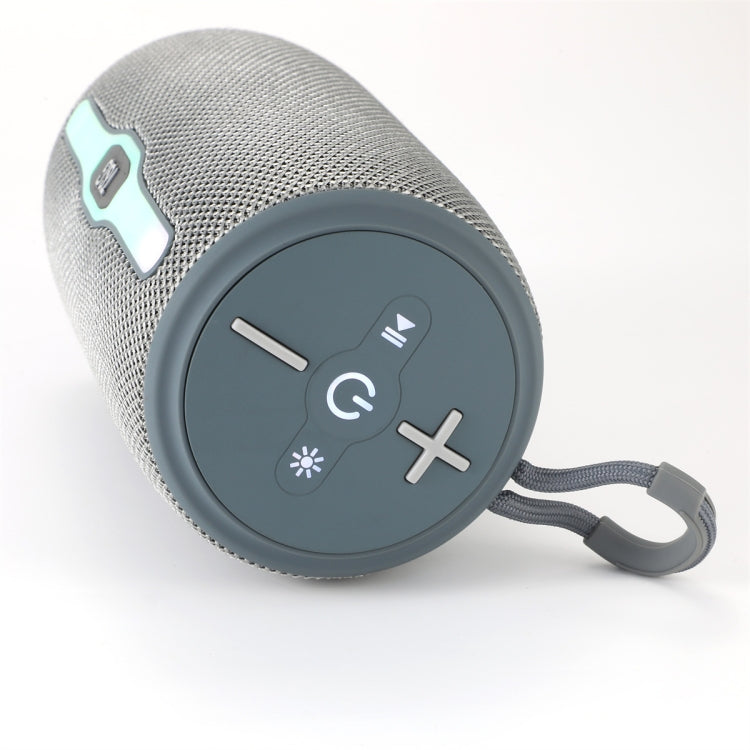 T&G TG675 Music Pulse Wireless Bluetooth Speaker with LED Light(Grey) - Desktop Speaker by T&G | Online Shopping South Africa | PMC Jewellery | Buy Now Pay Later Mobicred