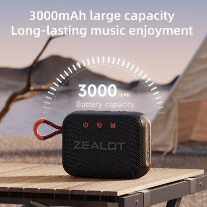 Zealot S75 Portable Outdoor IPX6 Waterproof Bluetooth Speaker(Black) - Waterproof Speaker by ZEALOT | Online Shopping South Africa | PMC Jewellery | Buy Now Pay Later Mobicred