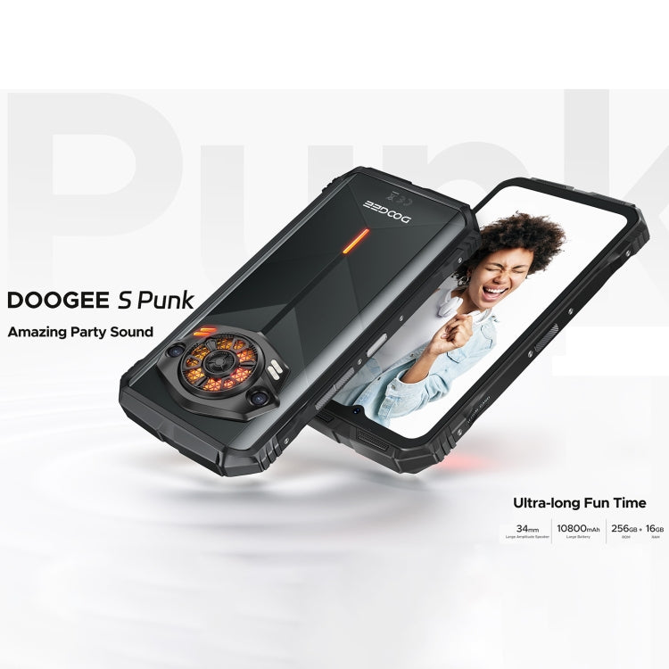 [HK Warehouse] DOOGEE S PUNK Rugged Phone, 6GB+256GB, 6.58 inch Android 14 Spreadtrum T606 Octa Core, Network: 4G, OTG, NFC(Green) - DOOGEE by DOOGEE | Online Shopping South Africa | PMC Jewellery | Buy Now Pay Later Mobicred