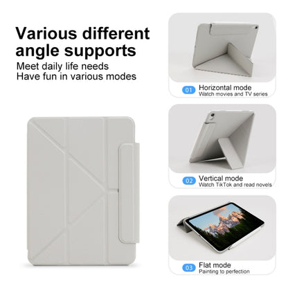 For iPad Pro 13 2024 Y-Shape Double-sided Clip Magnetic Smart Tablet Case(Light Grey) - iPad Pro 13 2024 Cases by PMC Jewellery | Online Shopping South Africa | PMC Jewellery | Buy Now Pay Later Mobicred