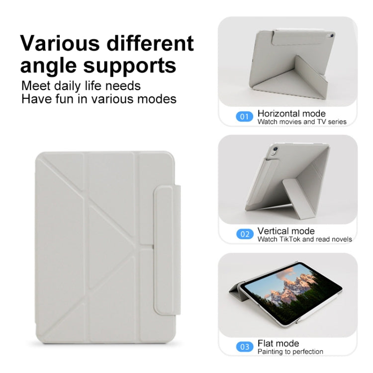 For iPad Air 13 2025 / 2024 Y-Shape Double-sided Clip Magnetic Smart Tablet Case(Purple) - iPad Air 13 2025 / 2024 Cases by PMC TechLife | Online Shopping South Africa | PMC TechLife | Buy Now Pay Later Mobicred