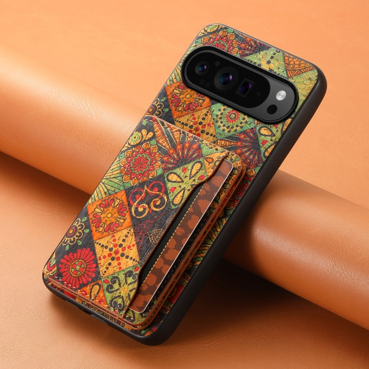 For Google Pixel 9 Pro Card Slot Holder Phone Case(Autumn Yellow) - Google Cases by PMC TechLife | Online Shopping South Africa | PMC TechLife | Buy Now Pay Later Mobicred