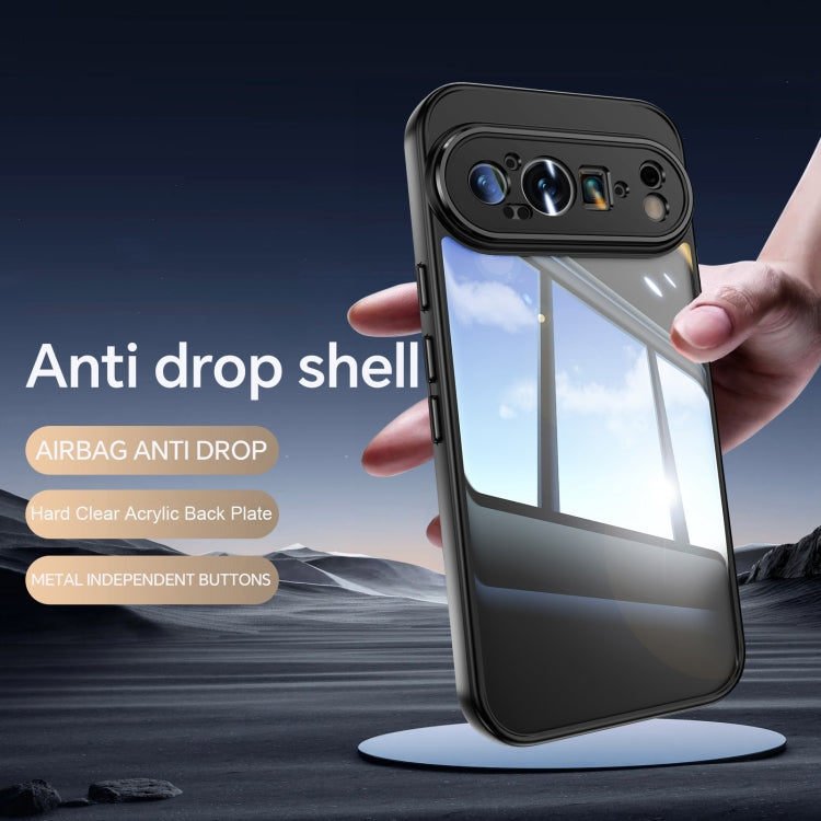 For Google Pixel 9 Pro XL Acrylic Hybrid TPU Armor Shockproof Phone Case(Black) - Google Cases by PMC Jewellery | Online Shopping South Africa | PMC Jewellery | Buy Now Pay Later Mobicred