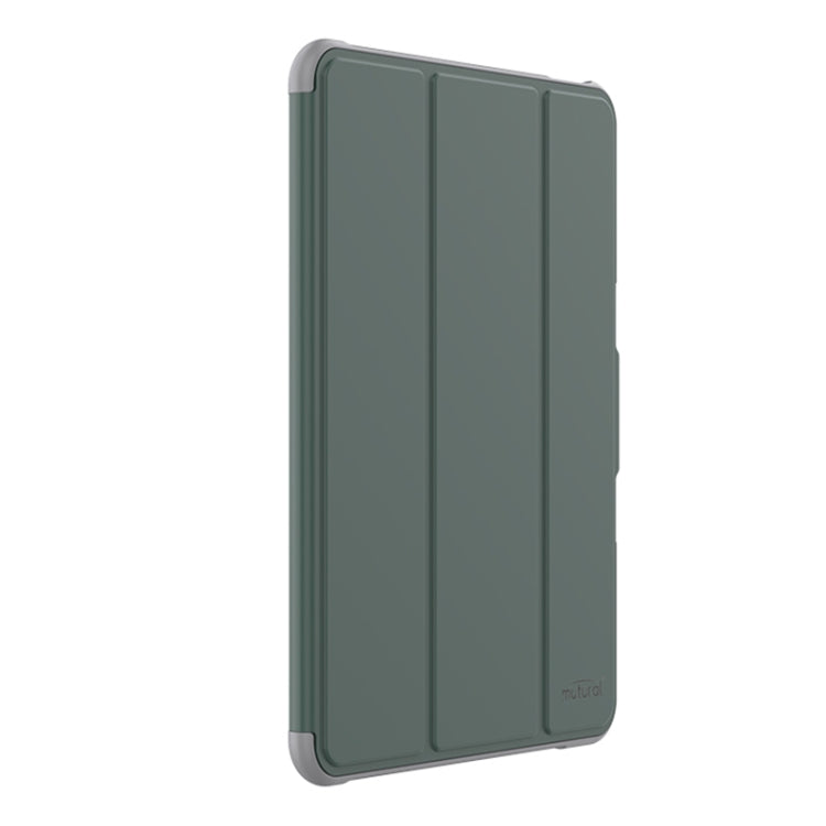 For iPad Air 11 2025 / 2024 Mutural PC Hybrid TPU Leather Smart Tablet Case(Dark Green) - iPad Air 11 2025 / 2024 Cases by Mutural | Online Shopping South Africa | PMC Jewellery | Buy Now Pay Later Mobicred