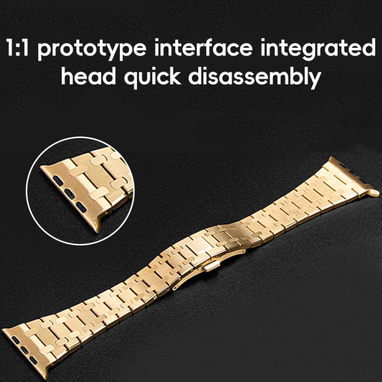 For Apple Watch 38mm PG94 Dual-link Modified Stainless Steel Watch Band(Silver) - free shipping - PMC TechLife - Order now!
