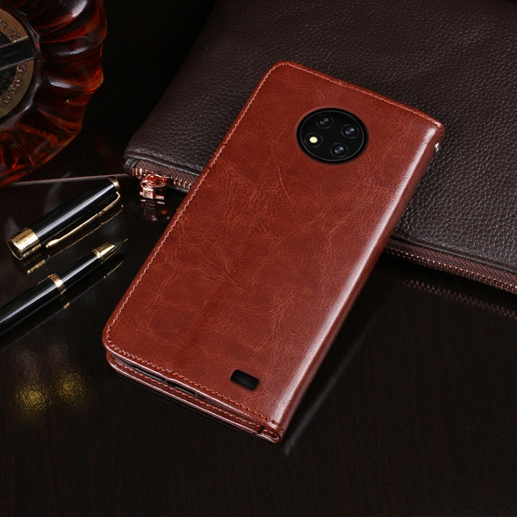 For Oukitel C19 idewei Crazy Horse Texture Horizontal Flip Leather Case with Holder & Card Slots & Wallet(White) - free shipping - PMC Jewellery - Order now!