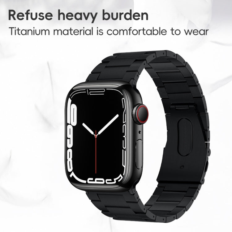 For Apple Watch 38mm PG63 Three-Bead Protrusion Titanium Metal Watch Band(Silver) - free shipping - PMC TechLife - Order now!