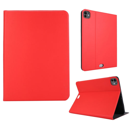 For iPad Pro 13 2024 Stretch Voltage Plain Leather Smart Tablet Case(Red) - iPad Pro 13 2024 Cases by PMC Jewellery | Online Shopping South Africa | PMC Jewellery | Buy Now Pay Later Mobicred