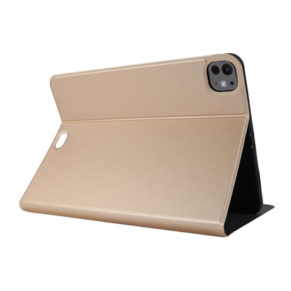 For iPad Pro 13 2024 Stretch Voltage Plain Leather Smart Tablet Case(Gold) - iPad Pro 13 2024 Cases by PMC Jewellery | Online Shopping South Africa | PMC Jewellery | Buy Now Pay Later Mobicred