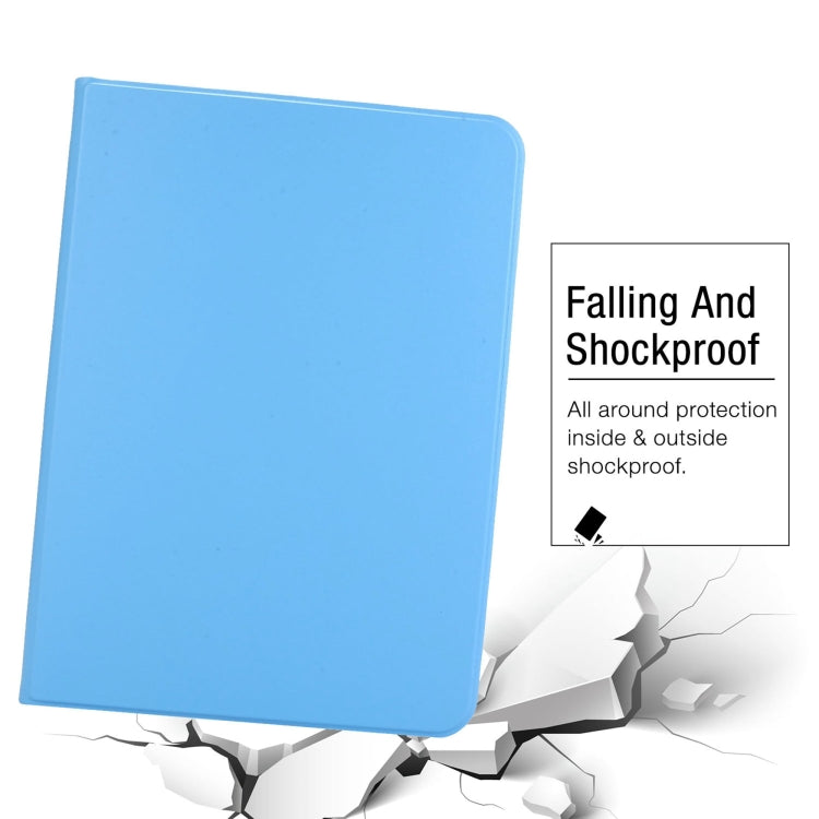 For iPad Air 11 2025 / 2024 Stretch Voltage Plain Leather Smart Tablet Case(Light Blue) - iPad Air 11 2025 / 2024 Cases by PMC TechLife | Online Shopping South Africa | PMC TechLife | Buy Now Pay Later Mobicred