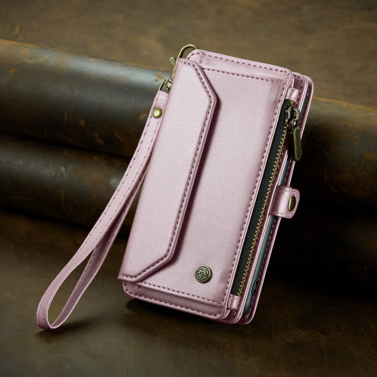 For iPhone 11 Pro Max CaseMe C36 Card Slots Zipper Wallet RFID Anti-theft Leather Phone Case(Pink) - iPhone 11 Pro Max Cases by CaseMe | Online Shopping South Africa | PMC Jewellery | Buy Now Pay Later Mobicred