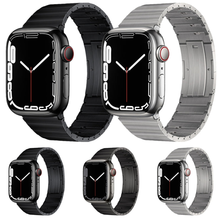 For Apple Watch Series 4 40mm PG65 Single Bead Bamboo Joint Spring Bars Titanium Metal Watch Band(Silver) - free shipping - PMc TechLife - Order now!