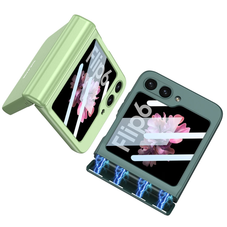 For Samsung Galaxy Z Flip6 / Flip7 FE GKK Integrated Magnetic Full Coverage Folding Phone Case(Silver) - free shipping - PMC Jewellery - Order now!