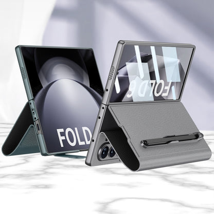 For Samsung Galaxy Z Fold6 GKK Integrated Flip Leather Case with Pen Slotm, Stylus Not Included(Black) - Galaxy Z Fold6 5G Cases by GKK | Online Shopping South Africa | PMC Jewellery | Buy Now Pay Later Mobicred