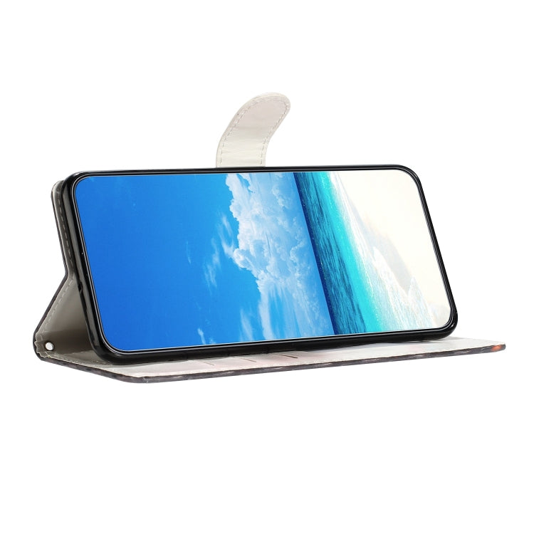 For Motorola Edge 2024 3D Pattern Leather Phone Case(White Cat) - Motorola Cases by PMC Jewellery | Online Shopping South Africa | PMC Jewellery | Buy Now Pay Later Mobicred