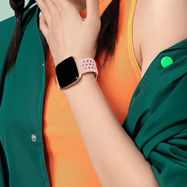 For Fitbit Versa 2 Breathable Silicone Watch Band, Size: Small(White) - Watch Bands by PMc TechLife | Online Shopping South Africa | PMc TechLife | Buy Now Pay Later Mobicred