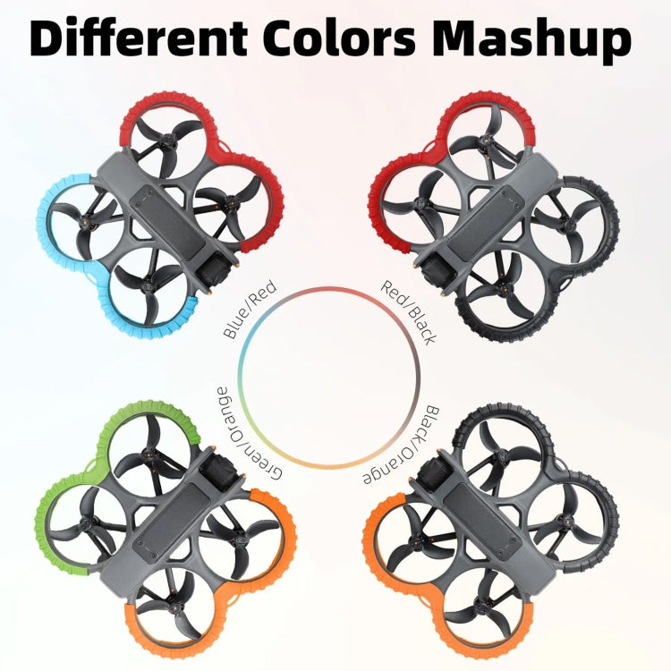 For DJI Avata 2 Sunnylife Drone Anti-Collision Protective Cover Propeller Ring Stripes(Red) - Other by Sunnylife | Online Shopping South Africa | PMC TechLife | Buy Now Pay Later Mobicred