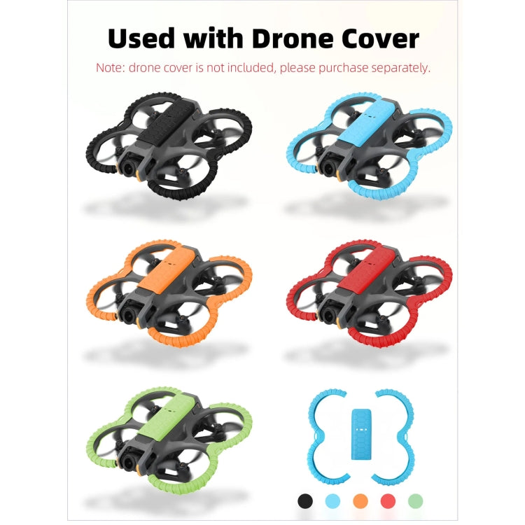 For DJI Avata 2 Sunnylife Drone Anti-Collision Protective Cover Combo Case Kit(Blue) -  by Sunnylife | Online Shopping South Africa | PMC Jewellery | Buy Now Pay Later Mobicred