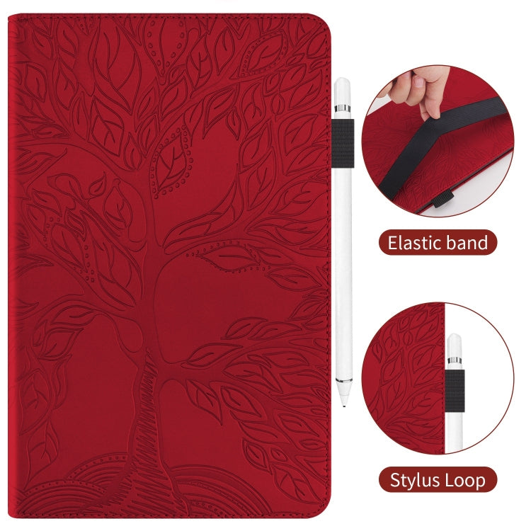 For iPad Pro 11 2024 Tree Life Series Embossed Smart Leather Tablet Case(Red) - iPad Pro 11 2024 Cases by PMC Jewellery | Online Shopping South Africa | PMC Jewellery | Buy Now Pay Later Mobicred