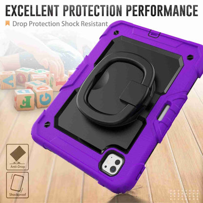 For iPad Pro 11 2024 Handle Silicone Hydric PC Tablet Case with Shoulder Strap(Purple) - iPad Pro 11 2024 Cases by PMC Jewellery | Online Shopping South Africa | PMC Jewellery | Buy Now Pay Later Mobicred