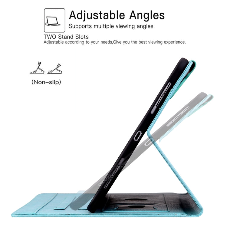 For iPad Pro 11 2024 Cat Buckle Leather Smart Tablet Case(Sky Blue) - iPad Pro 11 2024 Cases by PMC TechLife | Online Shopping South Africa | PMC TechLife | Buy Now Pay Later Mobicred