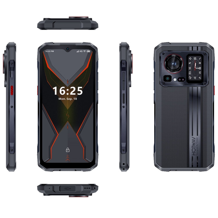 [HK Warehouse] HOTWAV Cyber 15, 12GB+256GB, IP68/IP69K Rugged Phone, 6280mAh, 6.6 inch Android 13 MediaTek MT6789 Helio G99 Octa Core, Network: 4G, NFC, OTG(Knight Black) - Other by HOTWAV | Online Shopping South Africa | PMC Jewellery | Buy Now Pay Later Mobicred