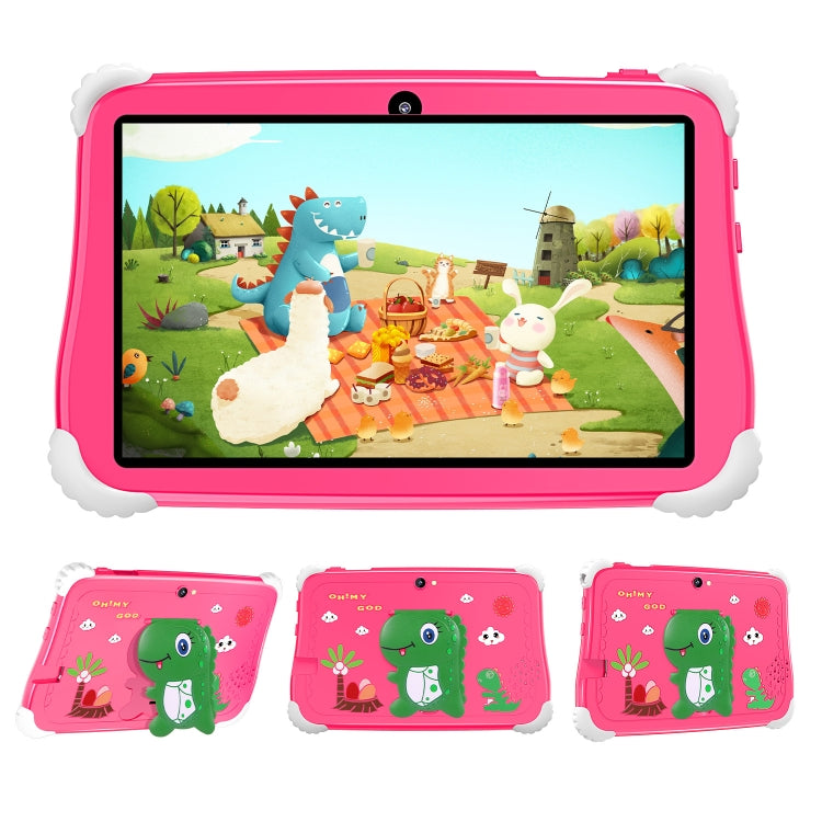 C75 Dinosaur 7 inch WiFi Kids Tablet PC, 2GB+16GB, Android 7.1 MT6735 Octa Core CPU(Pink) -  by PMC Jewellery | Online Shopping South Africa | PMC Jewellery | Buy Now Pay Later Mobicred