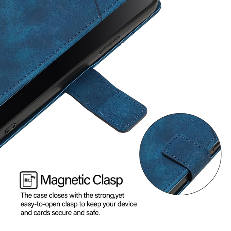 For Blackview Shark 8 Skin Feel Embossed Leather Phone Case(Blue) - More Brand by PMC TechLife | Online Shopping South Africa | PMC TechLife | Buy Now Pay Later Mobicred